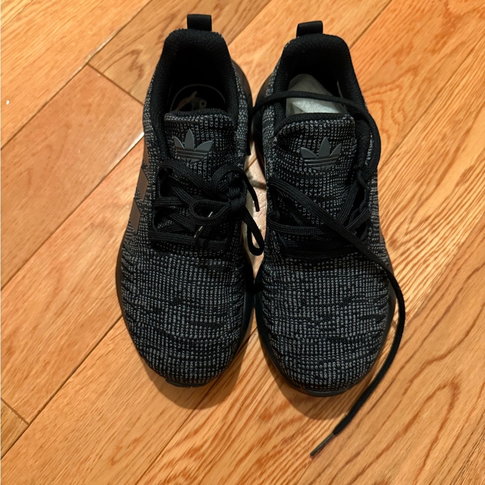 Adidas Black and Gray Knit Sneakers